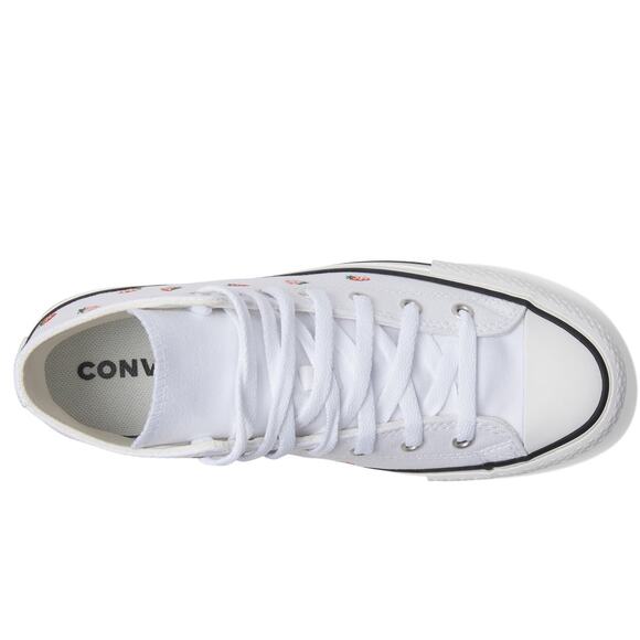 NWT Converse Chuck Taylor Eva Lift Big Kid Platform White/Red Size 5 - Picture 6 of 7